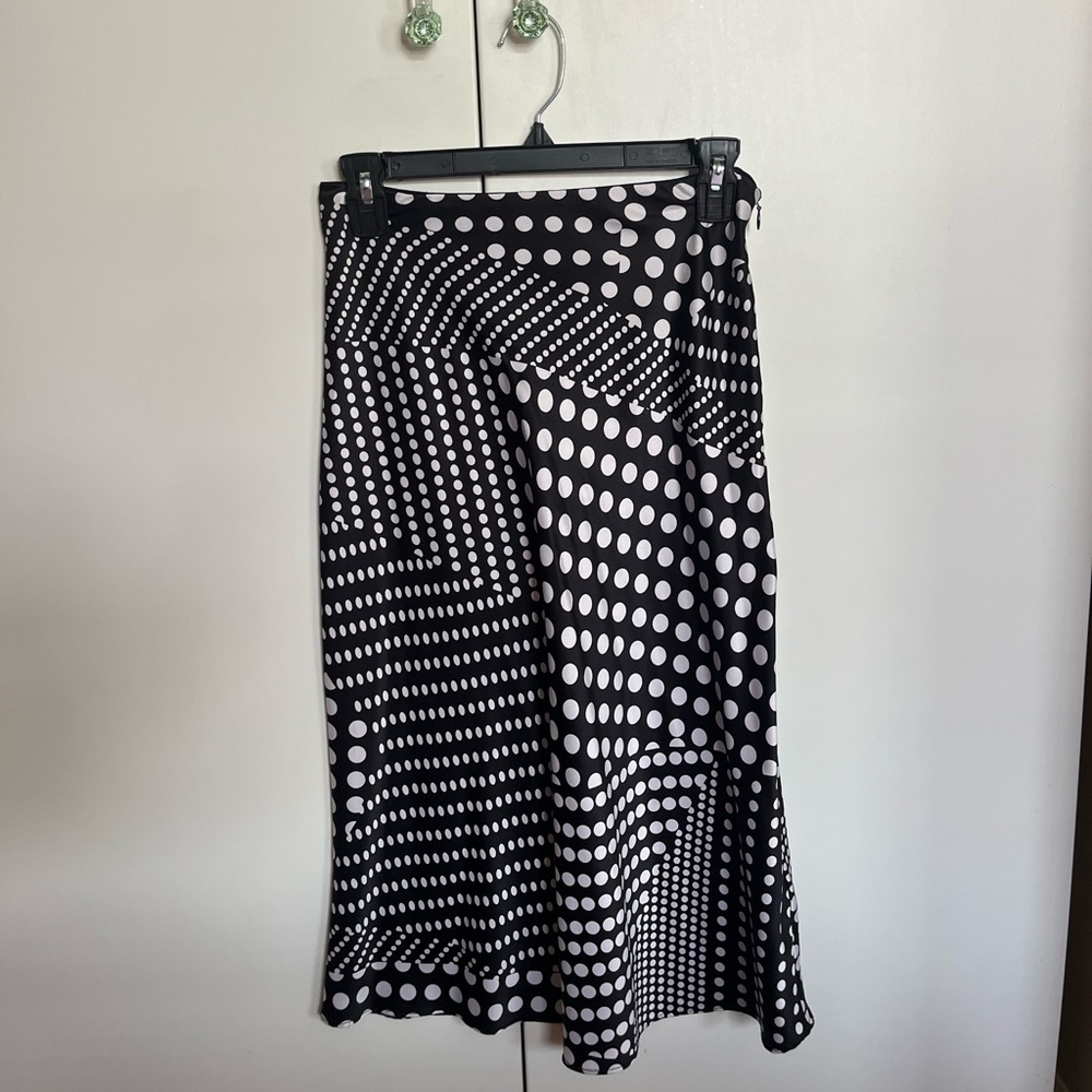 Polka Dot Midi Skirt